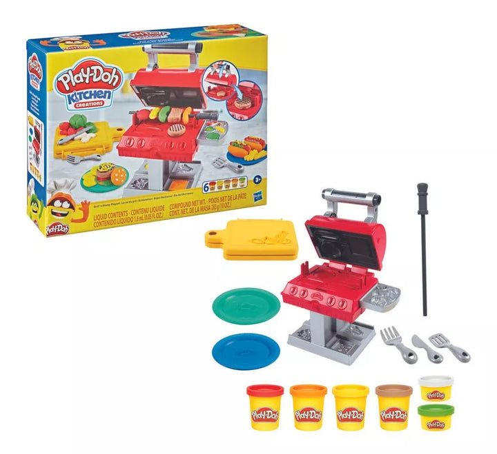 Juego Set Cocina Barbacoa Play-doh Para Niños