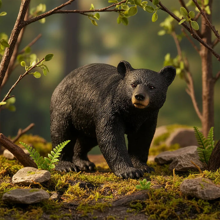 Figura Oso Negro Pintada A Mano Schleich