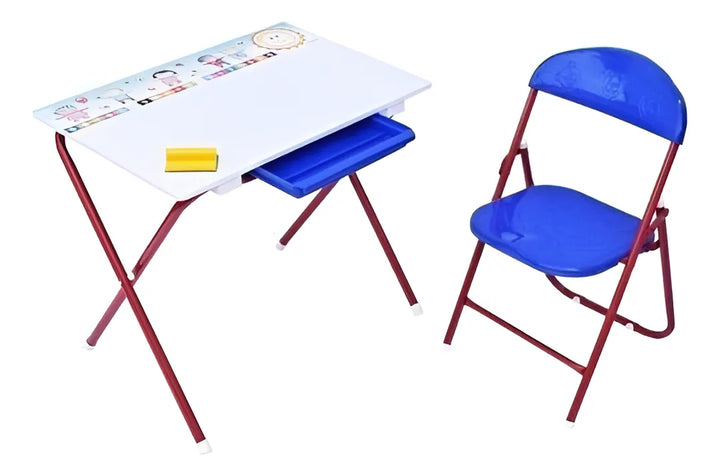 Juego Set Kinder Tablero Con Silla Y Accesorios Para Niños