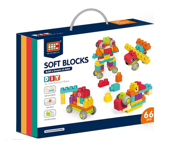 Juego Bloques De Construcción 66 piezas Niños