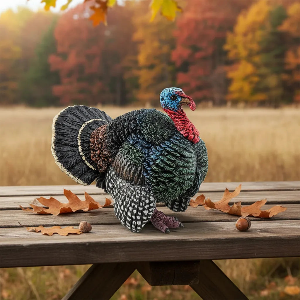 Figura Coleccionable Pavo Pintada A Mano Papo