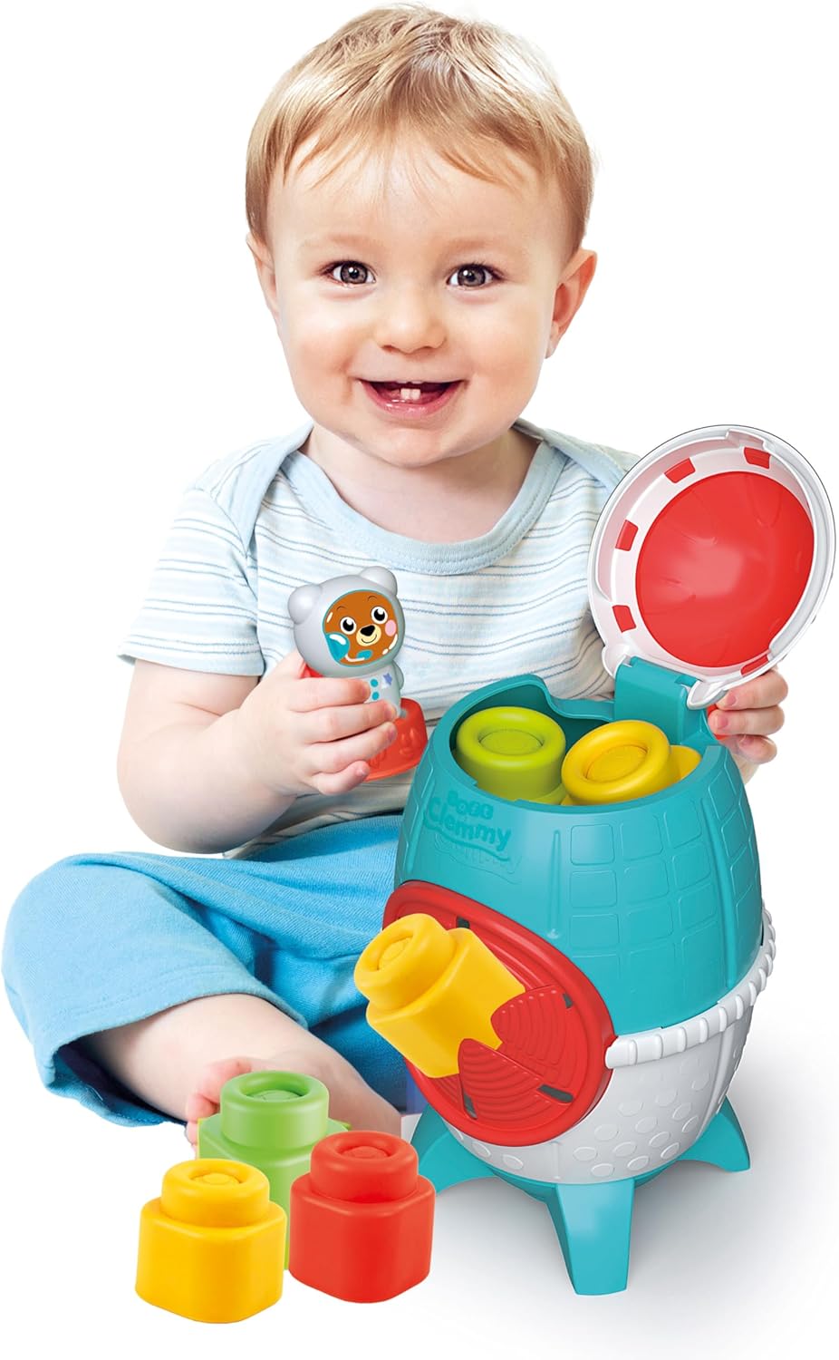 Juguete Cohete Espacial Bloques Para Niños