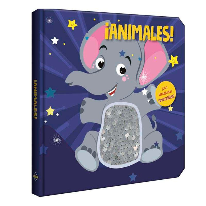 Libro Interactivo Animales Con Lentejuelas Niños