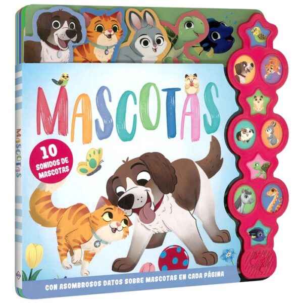 Libro Interactivo De Mascotas 10 Sonidos Niños