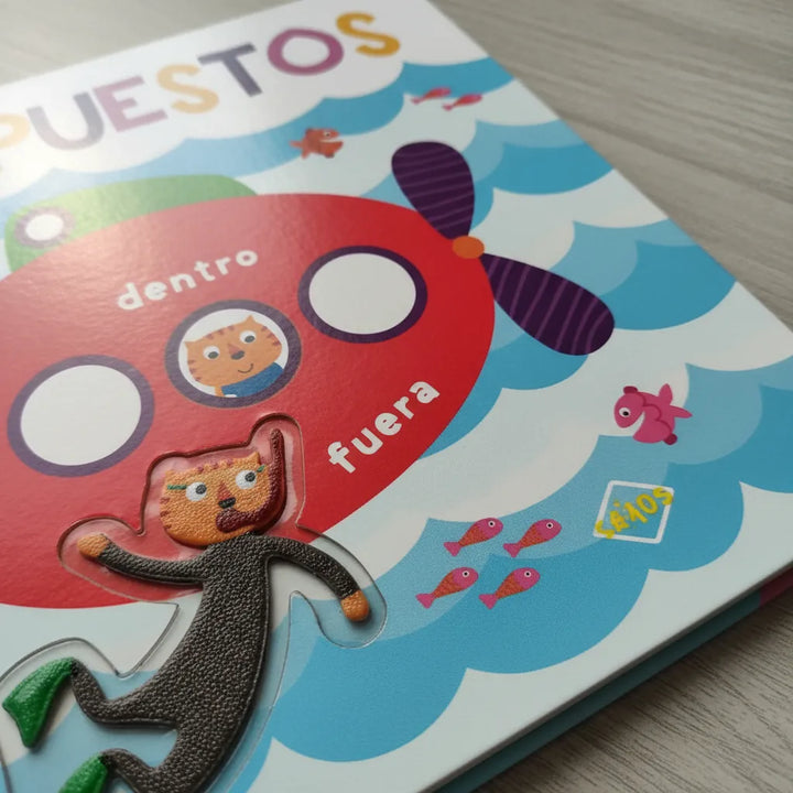 Libro Sensorial Los Opuesto Figuras Con Relieves Niños Bebes