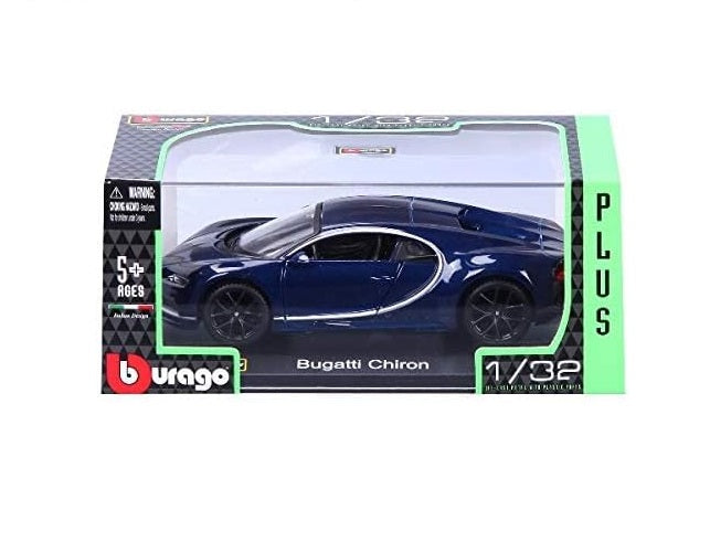 Carro Coleccionable A Escala 1:32 Bugatti Chiron Azul