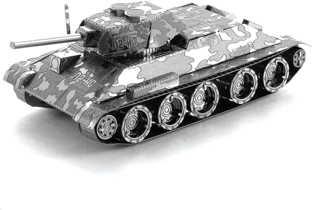 Rompecabezas Modelo Metal Earth T-34 Para Niños Adultos