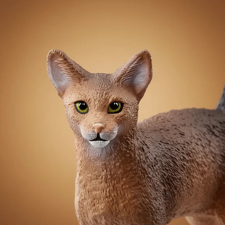 Figura Animales Gato Abisinio Pintado A Mano