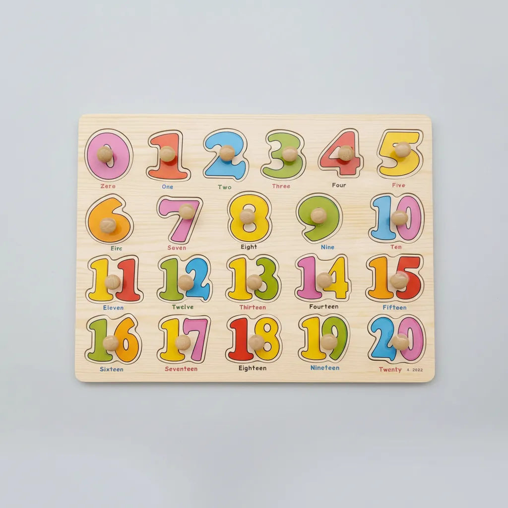 Rompecabezas Números De Madera Para Niños