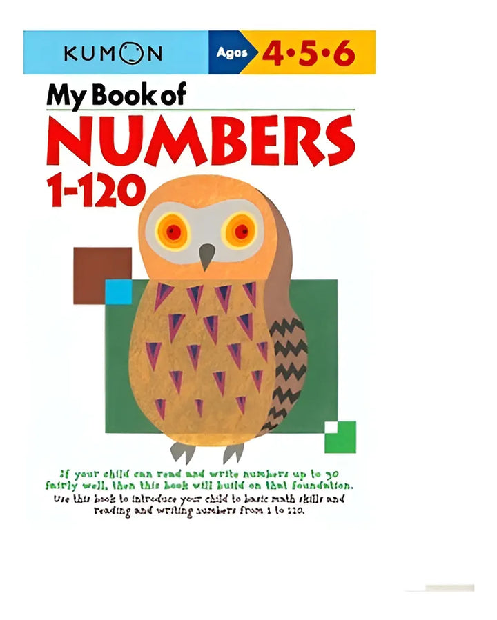 Libro Didáctico Kumon My Book Of Numbers 1-120 Para Niños