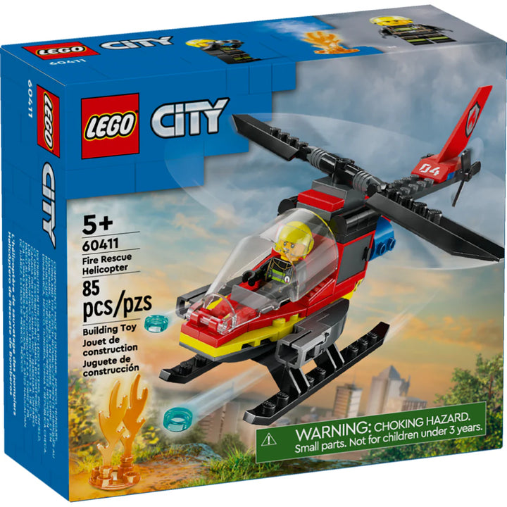 Juego Lego Helicóptero Bomberos Niños