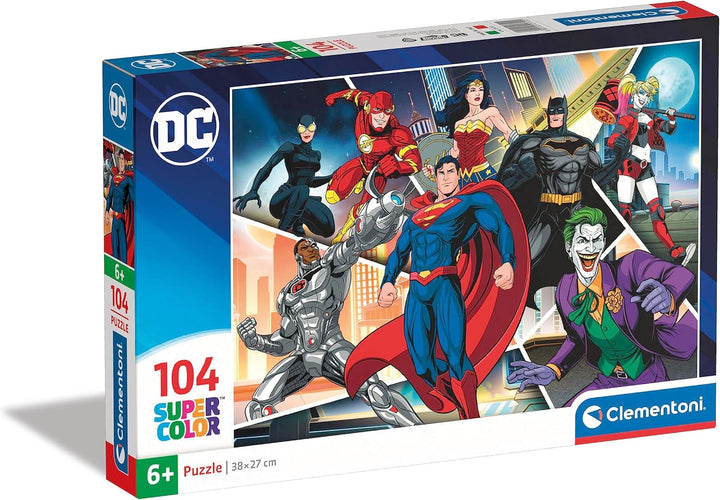 Rompecabezas 104 Piezas Comics Héroes Niños