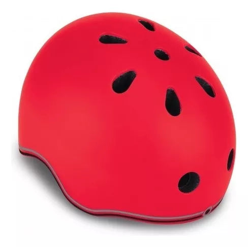 Casco Para Niños Con Luces Ajustable Rojo