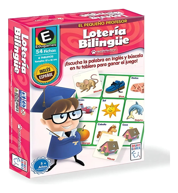 Juego De Mesa Educativo Lotería Bilingüe niños