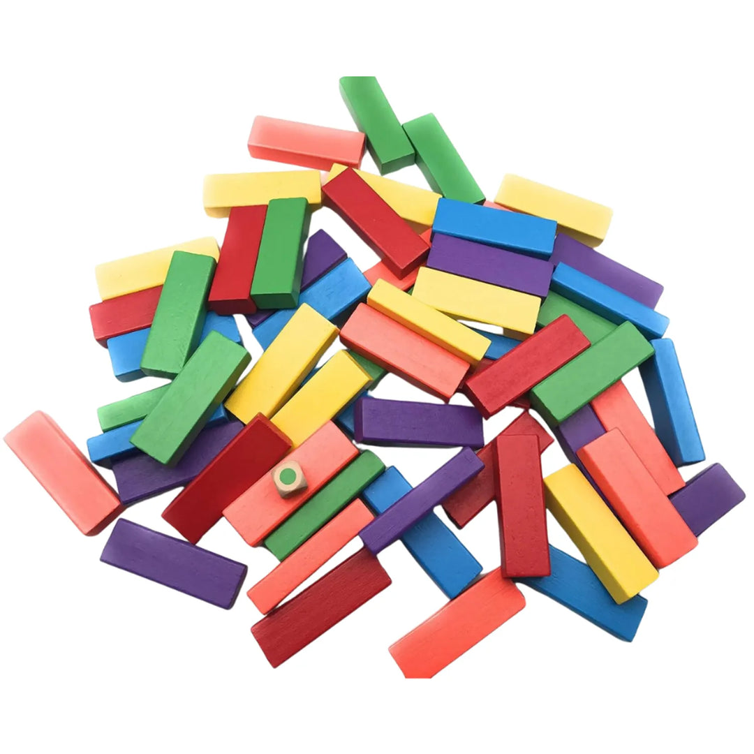 Juego Jenga Madera 54 Piezas Para Niños