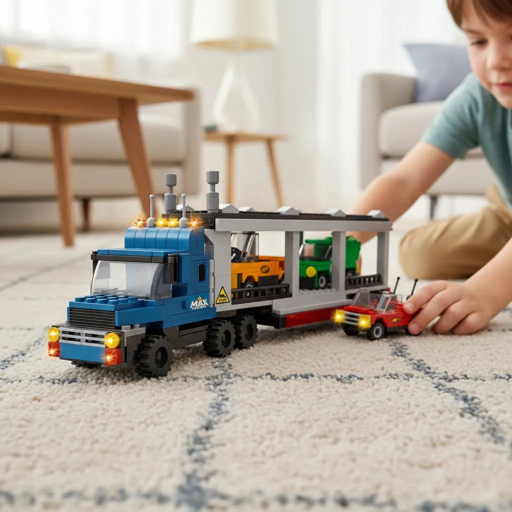 Juego De Construccion Tipo Lego Carro Construcción