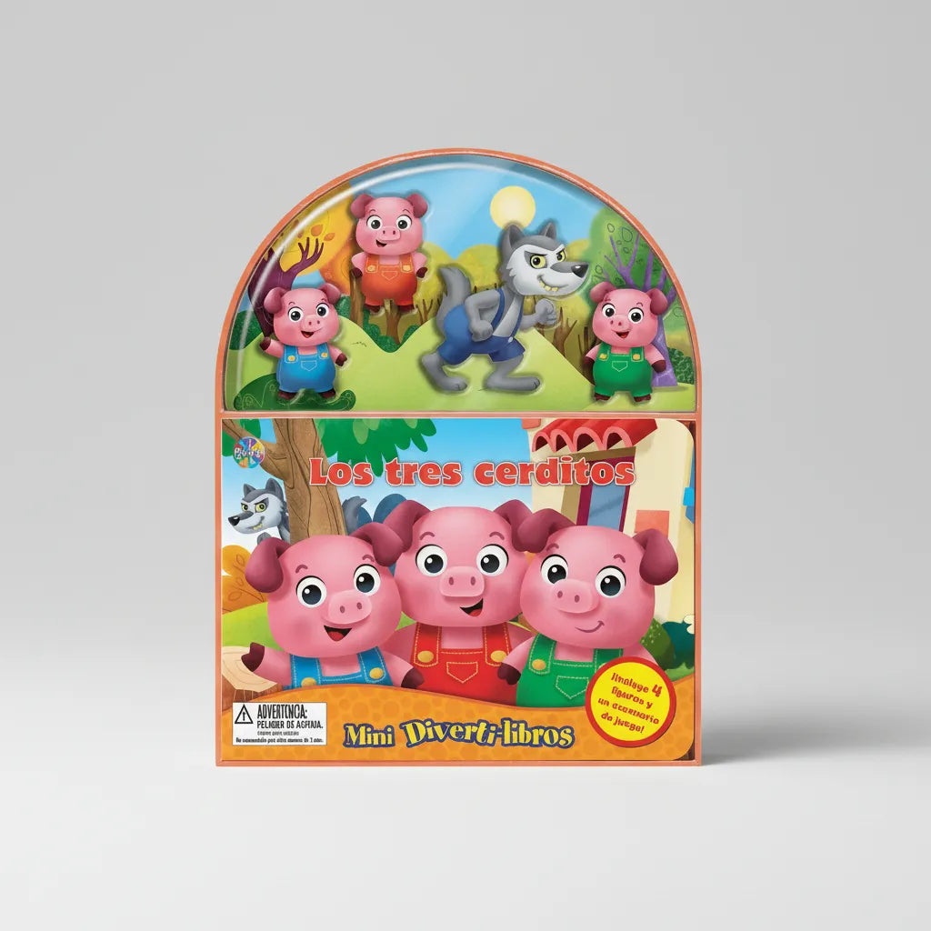 Libro y Juego 2 En 1 Los Tres Cerditos