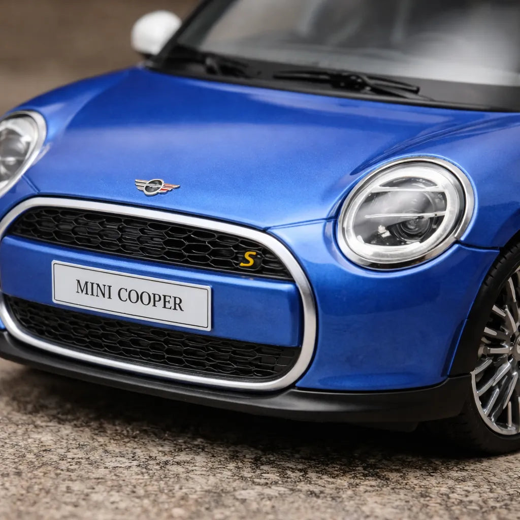 Carro Coleccionable A Escala 1/36 Mini Cooper Se Azul