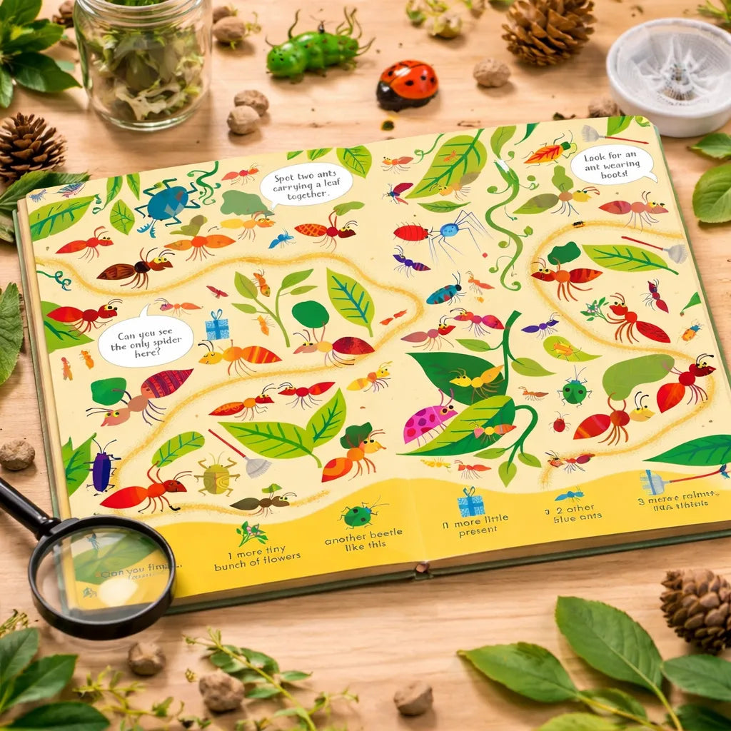 Libro Didáctico Búsqueda Mundo De Insectos Para Niños
