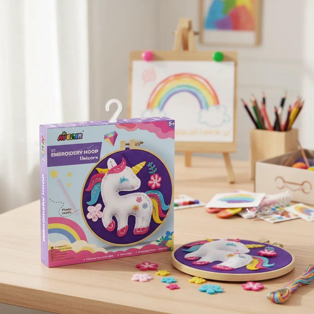 Set De Arte Y Manualidades Bordado Unicornio