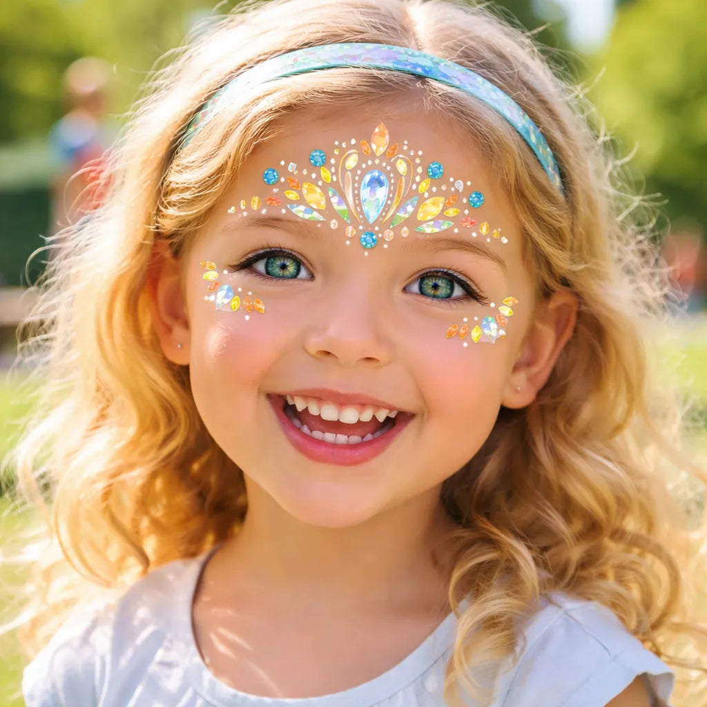 Juego Gema Adhesivas Corona Para Niños