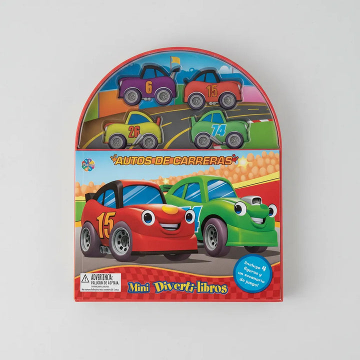 Libro y Juego 2 En 1 Carros De Carreras