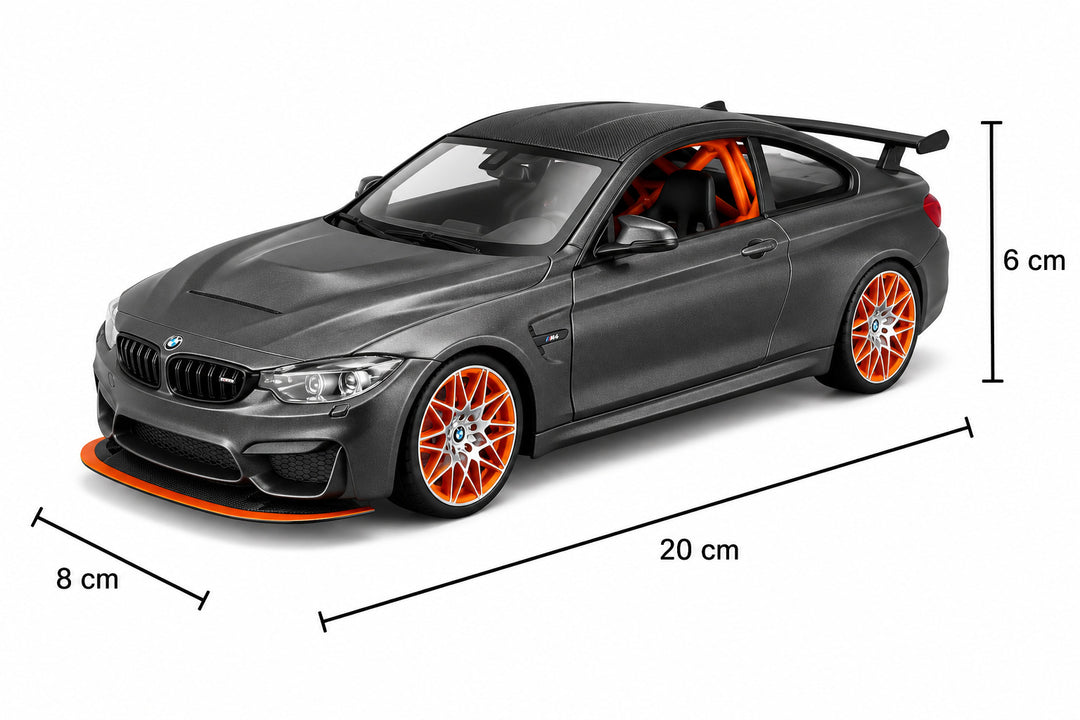 Carro Coleccionable Armable  1/24 Maisto Bmw M4 Gts Gris