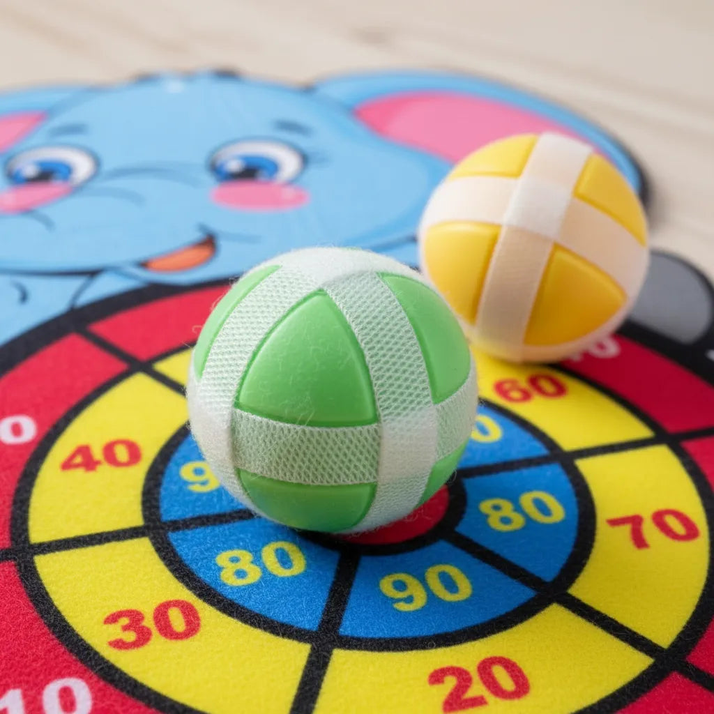 Juego Divertido Elefante Dardos Velcro Para Niños