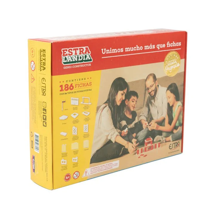 Set Bloques Construcción 186 Fichas Estralandia Para Niños