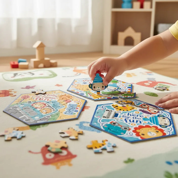 Rompecabezas Progresivo Fisher Price 30 52 Y 80 Piezas Niños