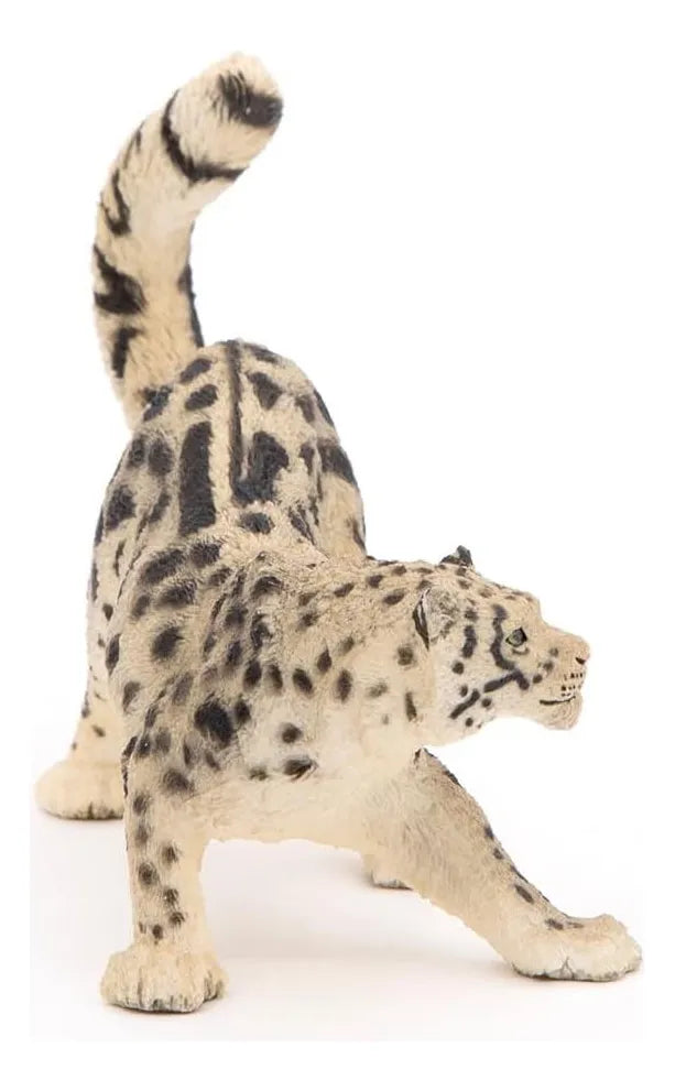 Figura Coleccionable Leopardo De Las Nieves Pintado A Mano
