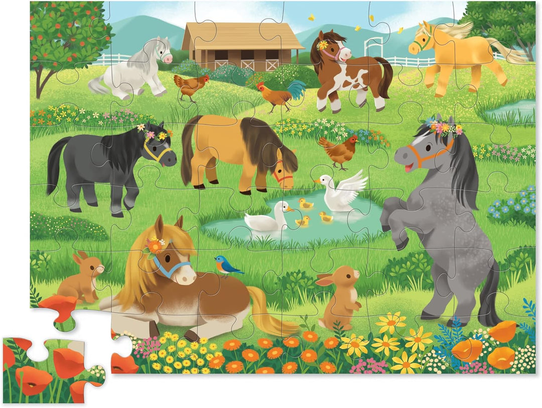 Rompecabezas Ponis Bonitos 36 Piezas Grandes Para Niños