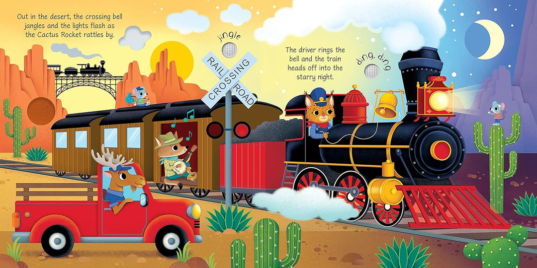 Libro Didáctico Con Sonidos Trenes Para Niños