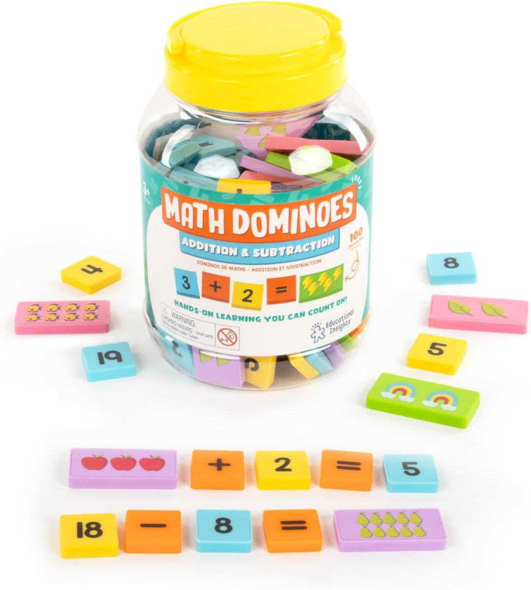 Juego Didáctico Dominó Sumas Y Restas Para Niños