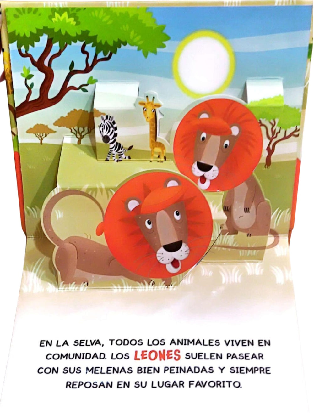 Libro Infantil Pop up Animales De La Selva