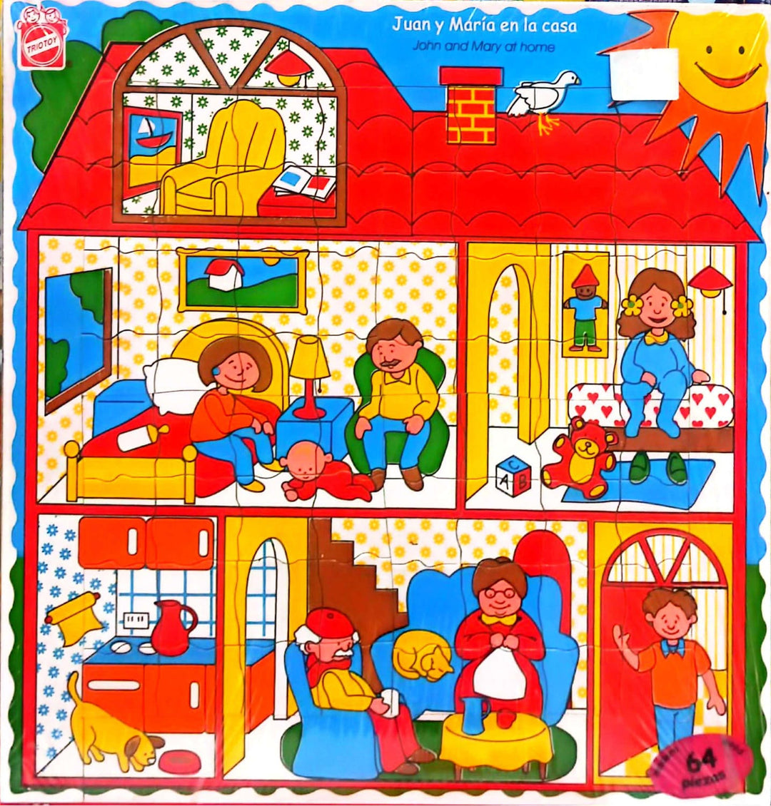 Rompecabezas Madera la casa 64 Pz Niños