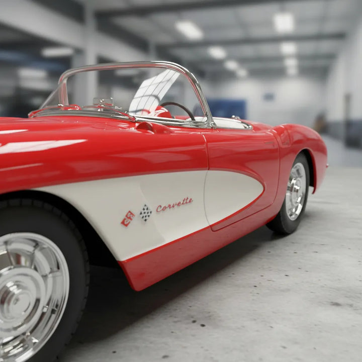 Carro A Escala 1/24 Chevrolet Corvette 1957 Para Armar