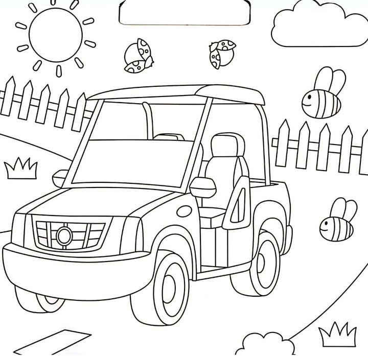 Libro Infantil Para Colorear Vehículos 100 Pegatinas