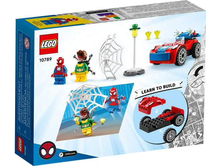 Juego Lego Marvel Auto De Spidey Y Doc Ock Para Niños