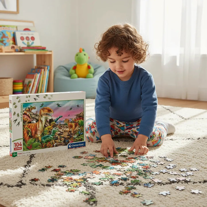 Rompecabezas 104 Piezas Tierra De Dinosaurios Clementoni