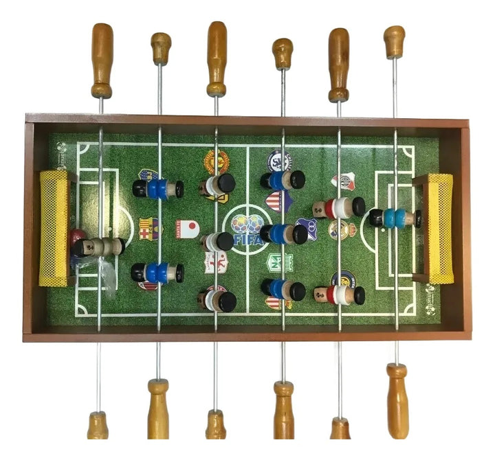 Juego Futbolín De Mesa De Madera para Niños