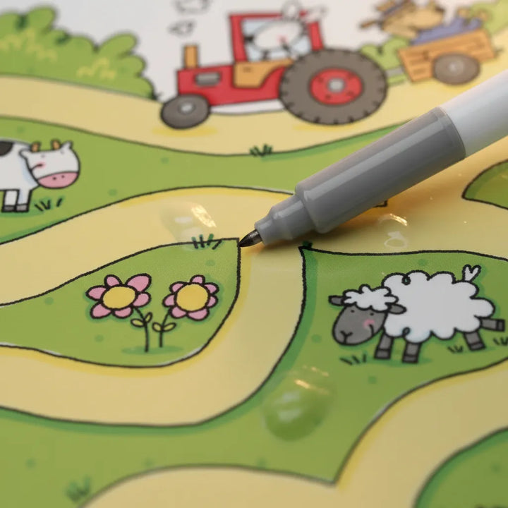 Libro Infantil laberintos Divertido Borrable Niños