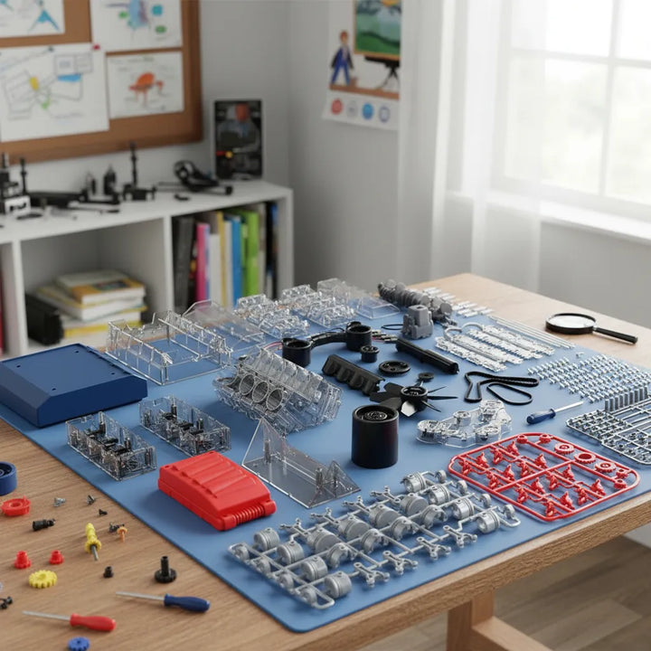 Experimento STEM Motor Modelo V8 para Niños