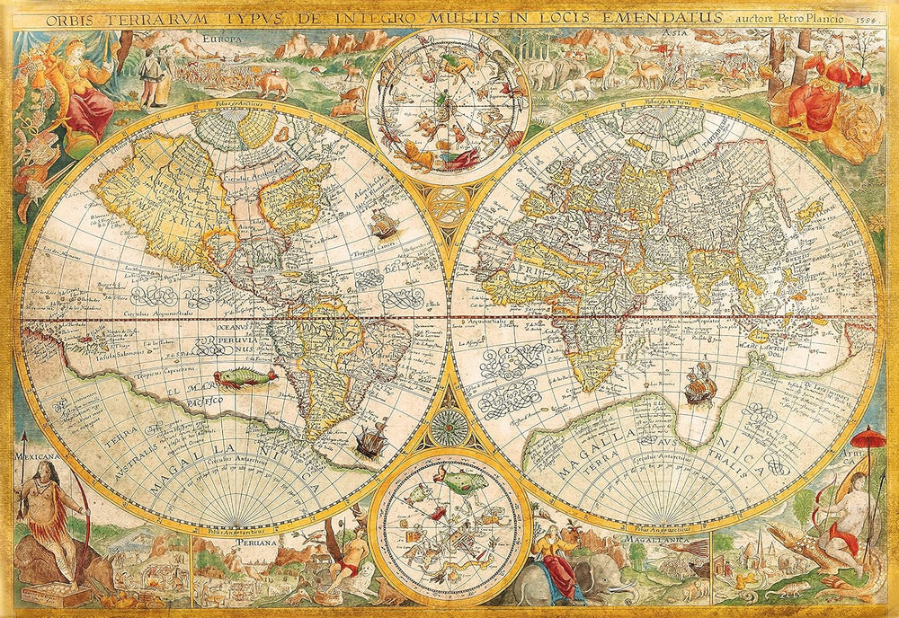 Rompecabezas 2000 Piezas Mapa Antiguo