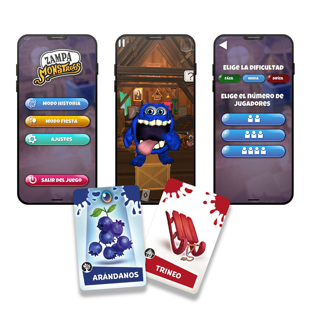 Juego De Mesa Zampa Monstruos Adultos Niños