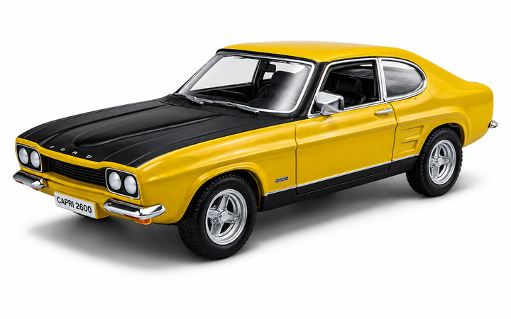 Carro Coleccionable A Escala 1:32 Ford Capri Rs2600 Amarillo