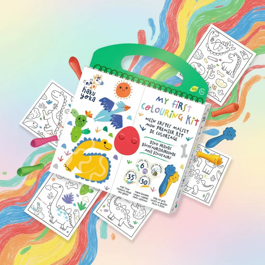 Set Mi Primer Libro Para Colorear dinosaurios
