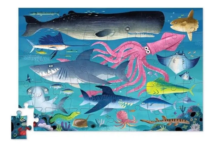 Rompecabezas De Tiburones 50 Piezas Para Niños