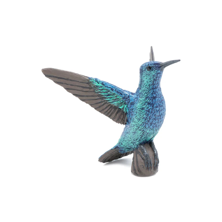 Figura Coleccionable Colibrí Pintados A Mano Papo Para Niños