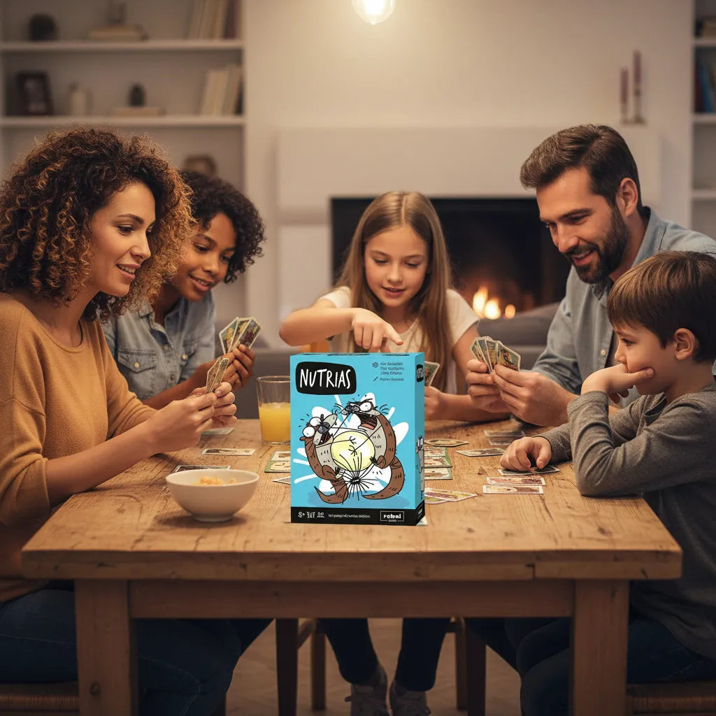Juego De Mesa Cartas Estrategia Nutrias Para Niños Familia